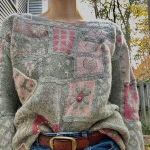 Express Tricot Handknitted Vintage Sweater